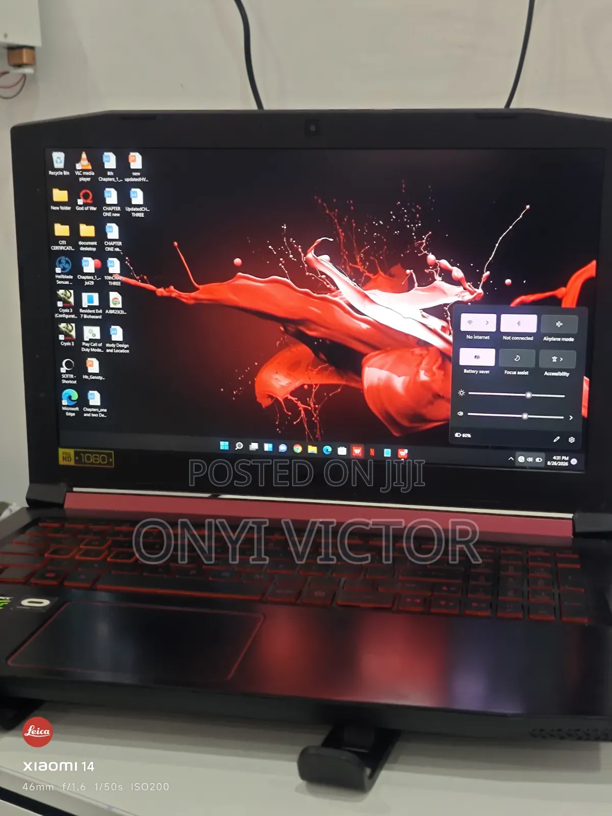 Laptop Acer Nitro 5 16GB Intel Core i5 SSD 256GB