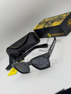 Square Black Stylish Trendy Men's Sunglasses