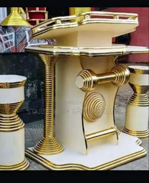 Beautiful Design Altar With Flower Vases