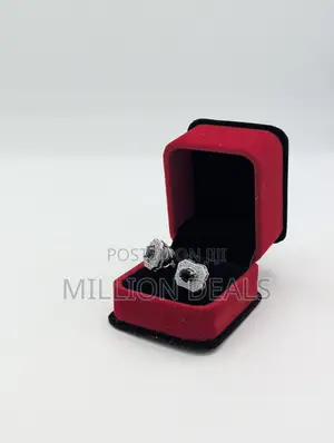 Iced Luxe Magnetic Men’S Silver Earrings
