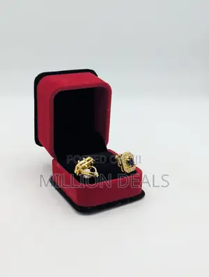 Magnetic Iced Black Gold Men's Wrap Up Earrings