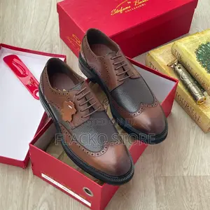High Quality Stefano Barella Leather Brogue Shoes
