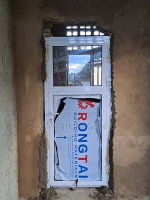 Aluminium White Hinge Door