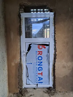 Aluminium White Hinge Door