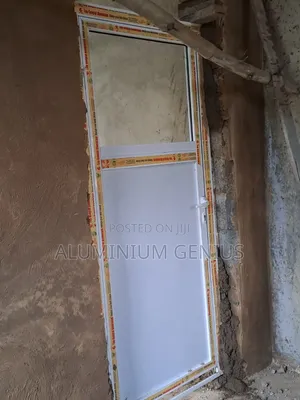 Aluminium White Hinge Door