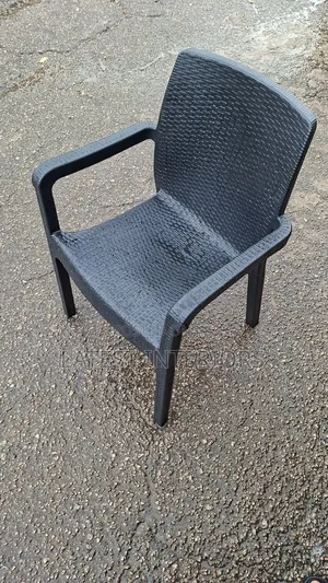 Rattan Design Plastic Chair | Strong Stackable Outdoor/Garden Chair