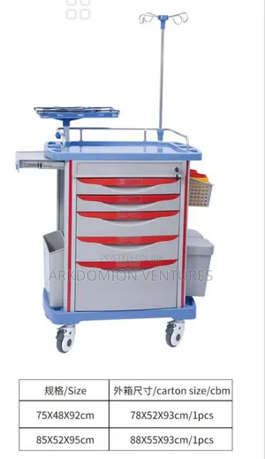 Crash Chart Emergency Trolley