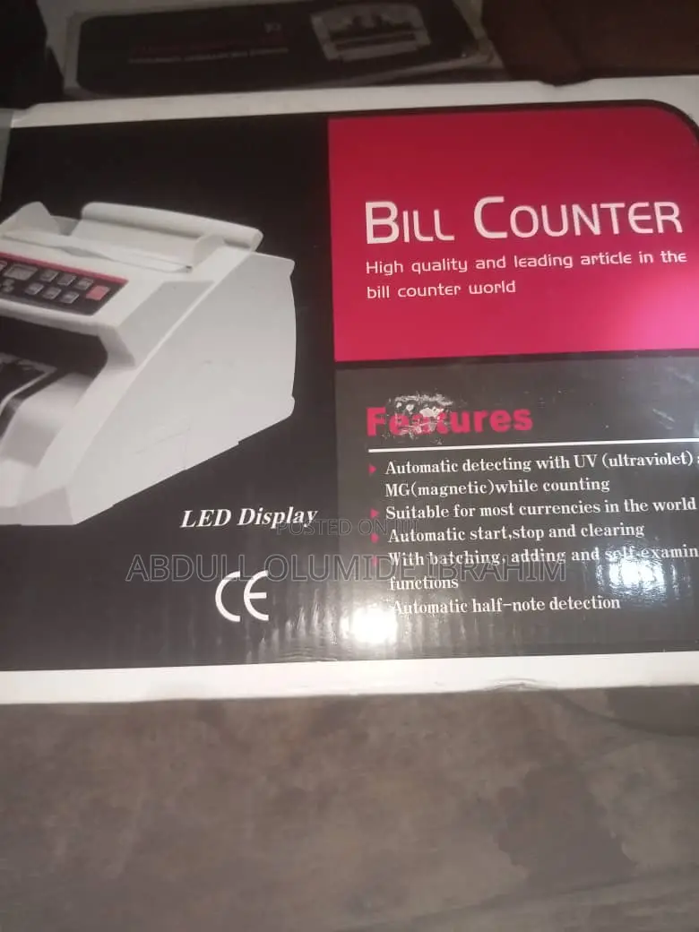 Automatic Bill Counting Machine With UV/MG Counterfeit Detector