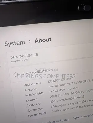 Laptop Dell Inspiron 15 7548 16GB Intel Core i7 SSD 256GB
