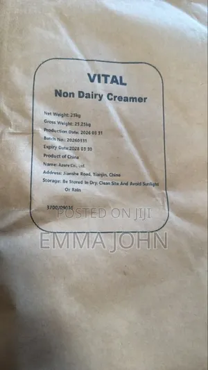Non Dairy Creamer and Full Cream Milk.