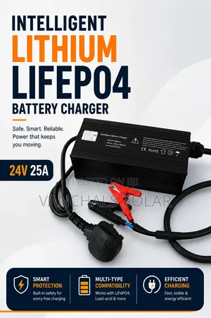 Lithium Lifepo4 Battery Charger 24v 25a