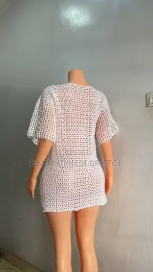 White Crochet Beach Top