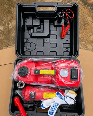 5 Ton 12V Electric Car Jack 4-in-1 Kit | Tyre Inflator & Impact Wrench