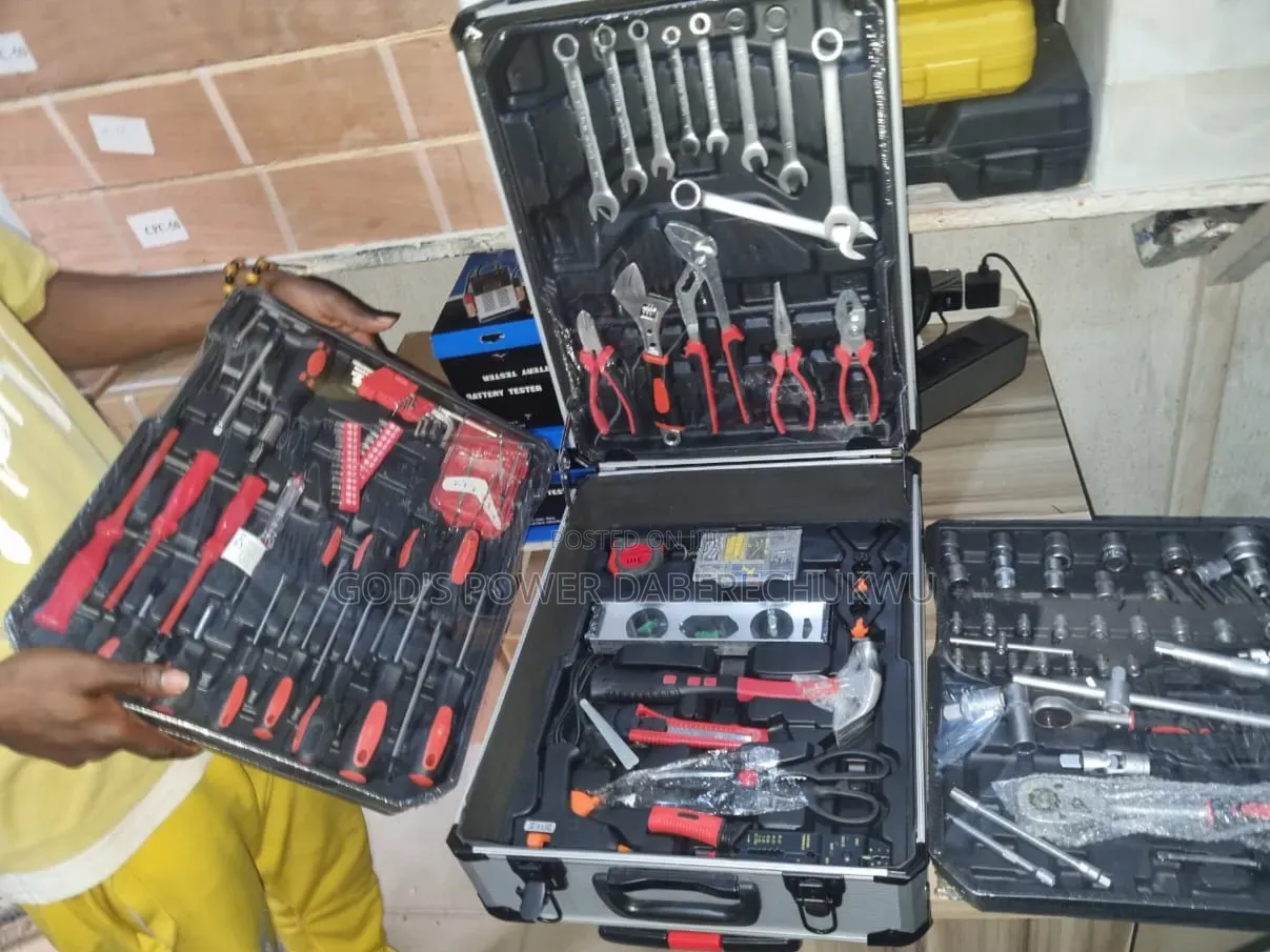 Comprehensive 187-Piece Aluminum Trolley/Case Tool Set