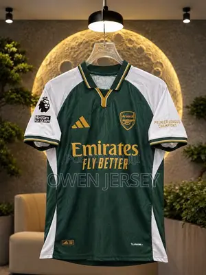 Arsenal FC Special Edition Jersey – Green & White With Gold Accents