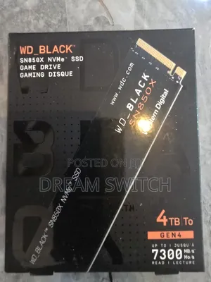 Wd-Black Sn850x Gen4 4tb Nvme SSD