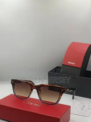 Prada Square-Frame Sunglasses – Translucent Grey With Tinted Lenses