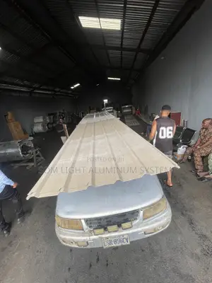 0.54 Longspen Beige Aluminum Roofing