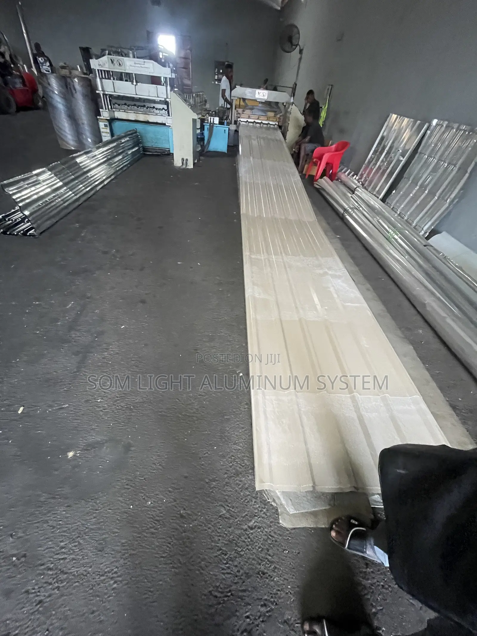 0.54 Longspen Beige Aluminum Roofing