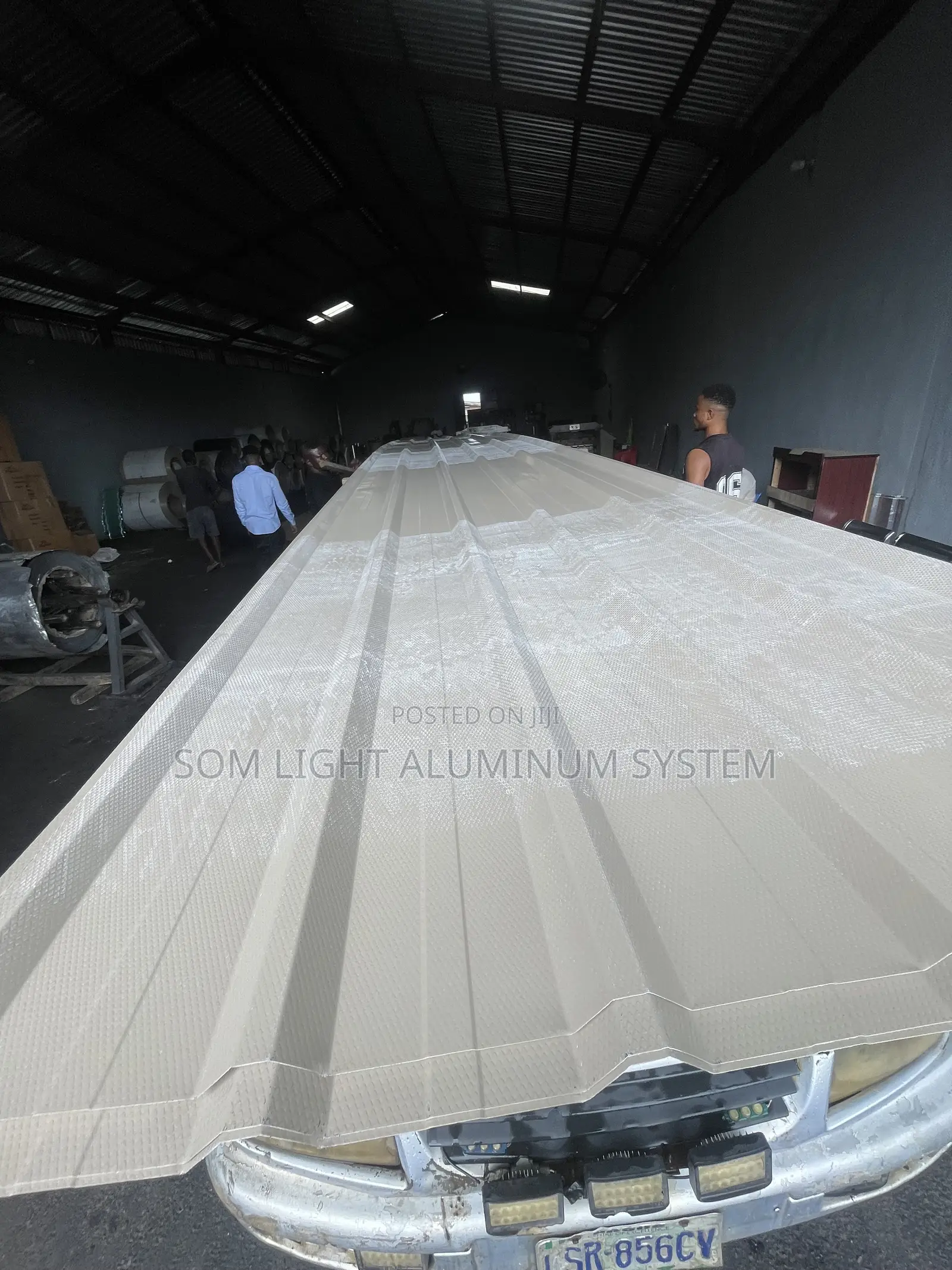 0.54 Longspen Beige Aluminum Roofing