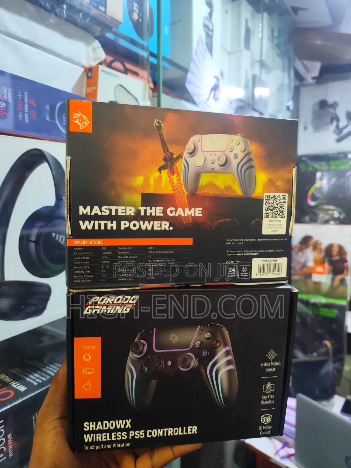 Porodo Shadow PS5 Controller/Game Pad Pdx641