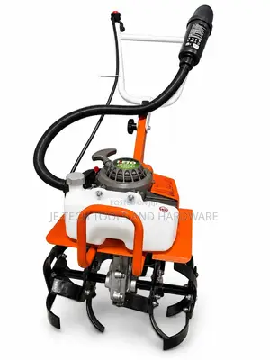 RETO 62cc Petrol-Powered Mini Power Tiller,Ridger, & Weeder Machine