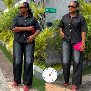 Denim 2pc Cute Ladies Wear