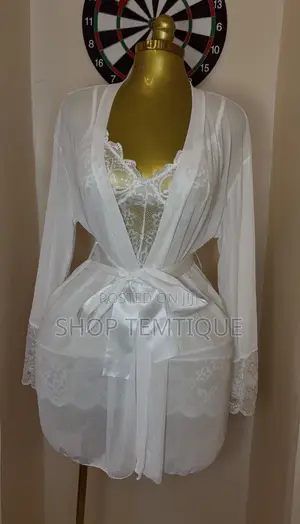 Lace Gown and Robe Set
