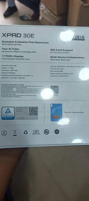 New Infinix Xpad 30E 128 GB Black