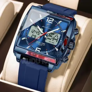 Poedager  Dual Time ⌚  Rubber Strap