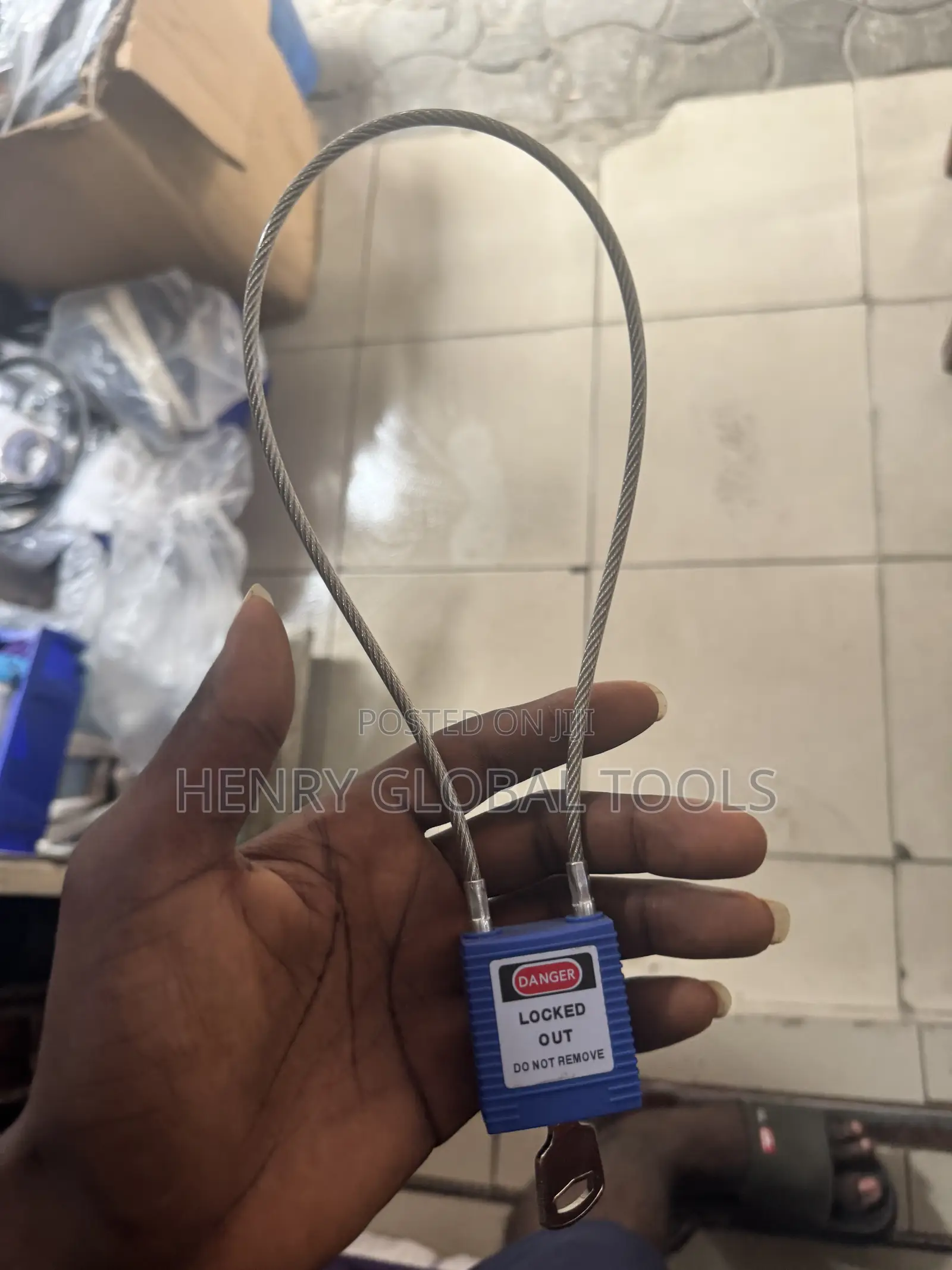 LOTO Safety Lockout Padlock With Cable