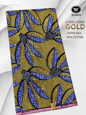 Gold Super Wax Ankara Fabric