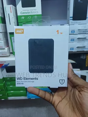 Western Digital (WD) Elements 1TB External Hard Drive