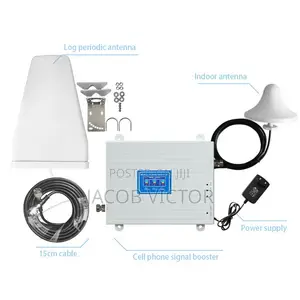 Tri-Band Network Signal Enhancer | 2g/3g/4g LTE Range Amplifier Kit