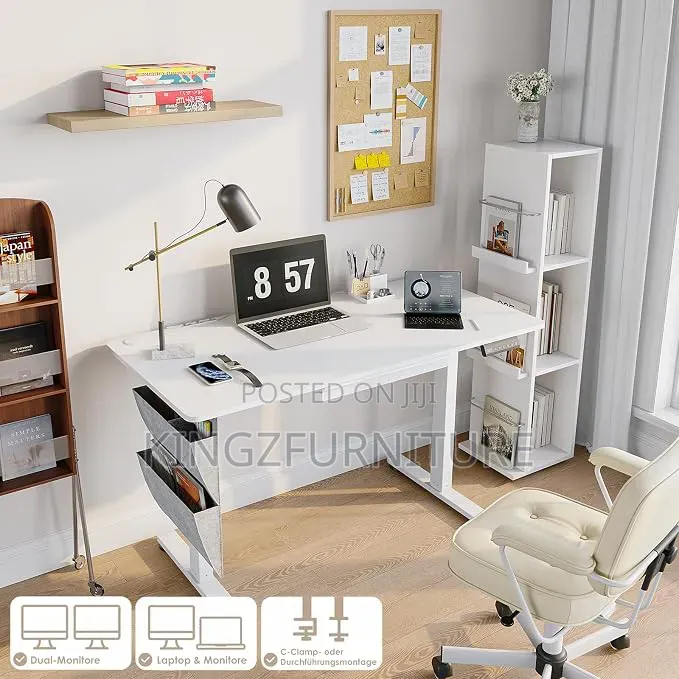 1.2 M Adjustable Computer Desk With Drawer