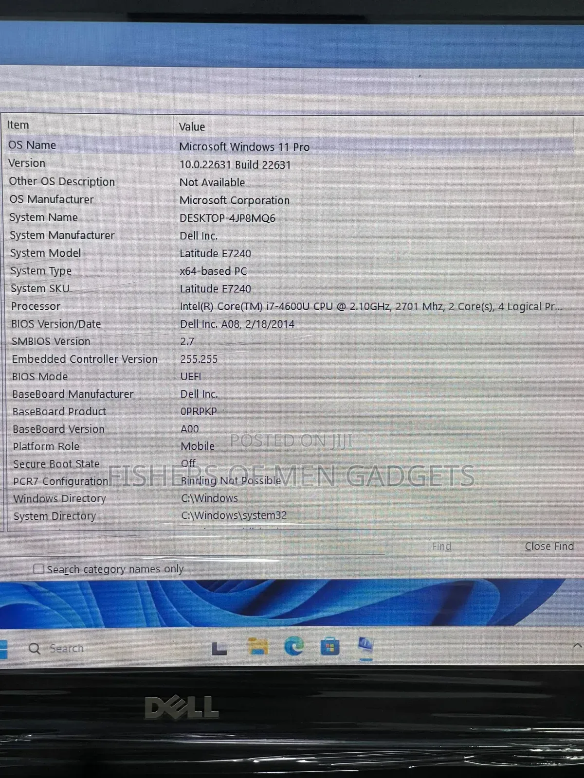 Laptop Dell Latitude E7240 8GB Intel Core i7 SSD 128GB