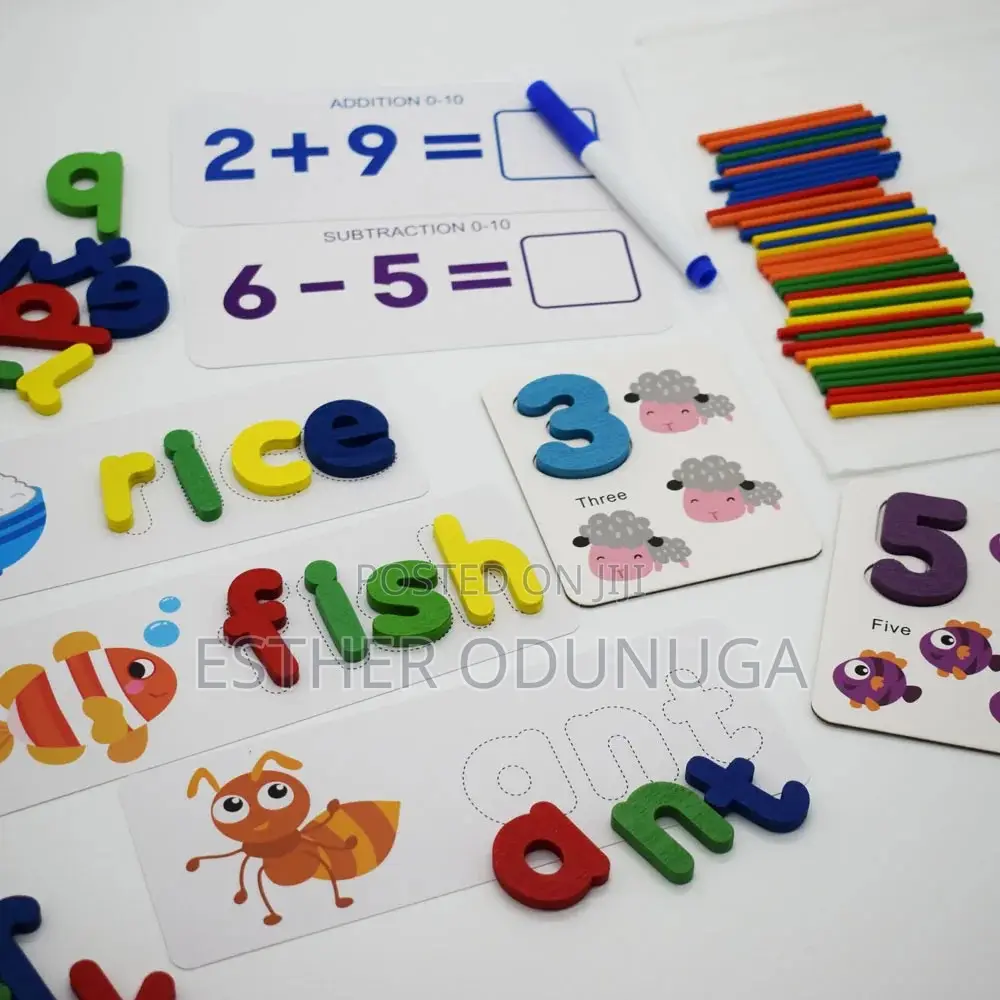2-in-1 Spelling and Mathematics Game Set