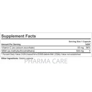 MSM 500 Methyl-Sulfonyl-Methane 60 Capsules