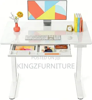 Premium Height-Adjustable With Drawer 1.4 Meter