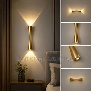 Gold Up and Down Lighting Led Indoor Wall Light