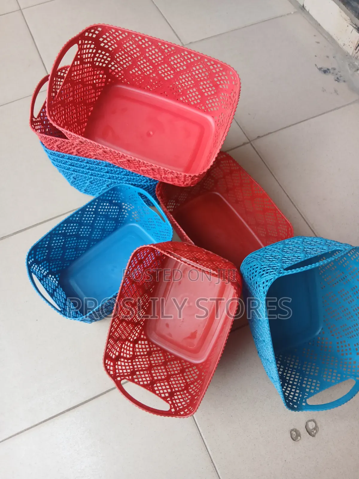 Mini Pantry Multipurpose Plastic Basket X 12pcs