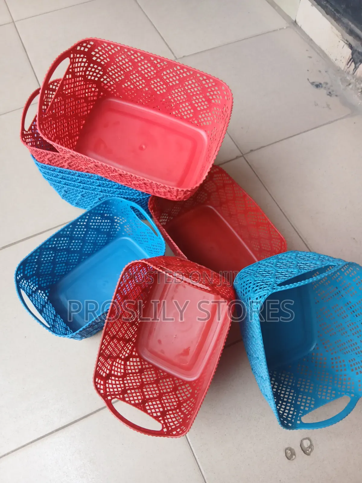 Mini Pantry Multipurpose Plastic Basket X 12pcs