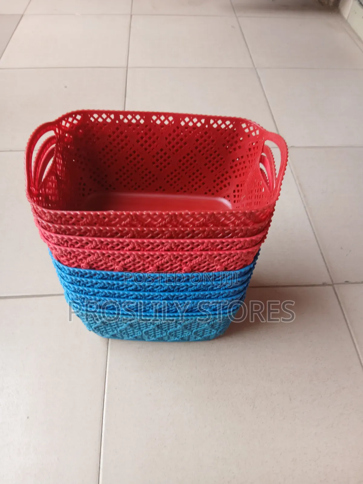 Mini Pantry Multipurpose Plastic Basket X 12pcs