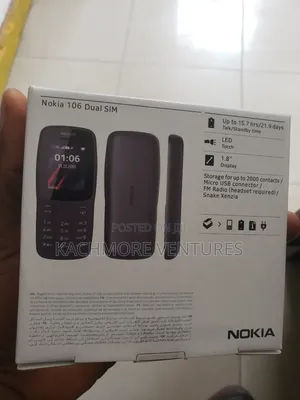 New Nokia 106 Black