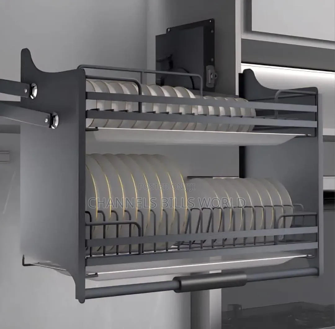 80m Grey Pulldown Plate Rack