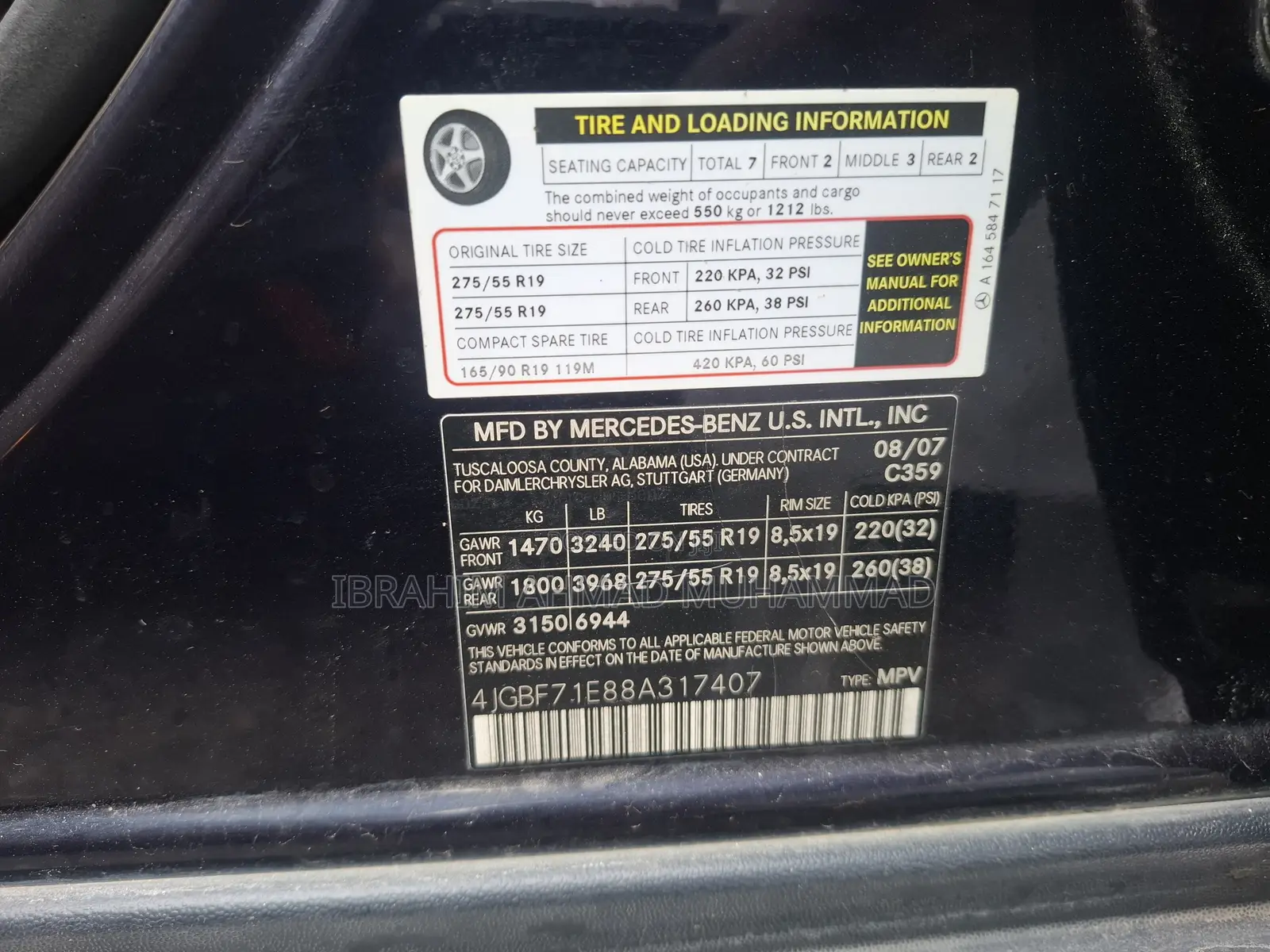 Mercedes-Benz G-Class 2008 Blue