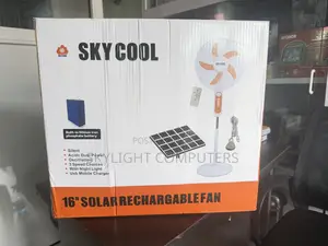 Sky Cool 16inch Solar Rechargeable Fan