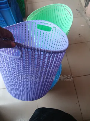 Plastic Rattan Like Storage Basket