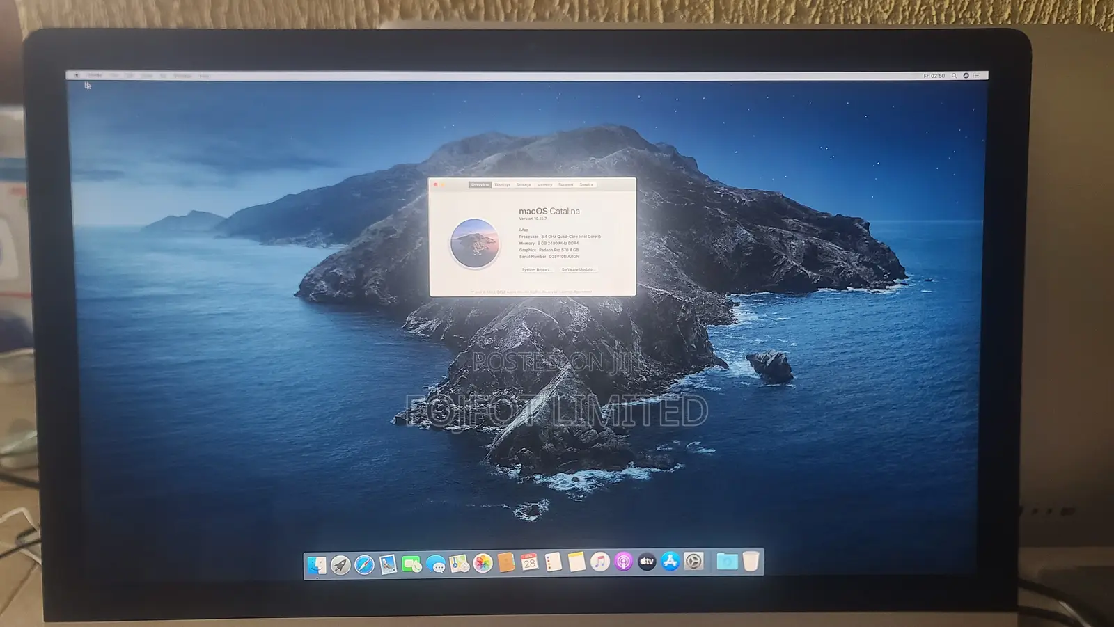 Desktop Computer Apple iMac 8GB Intel Core i5 SSD 256GB