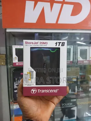 Transcend 1TB USB 3.0 Storejet Shock Resistance Portable External